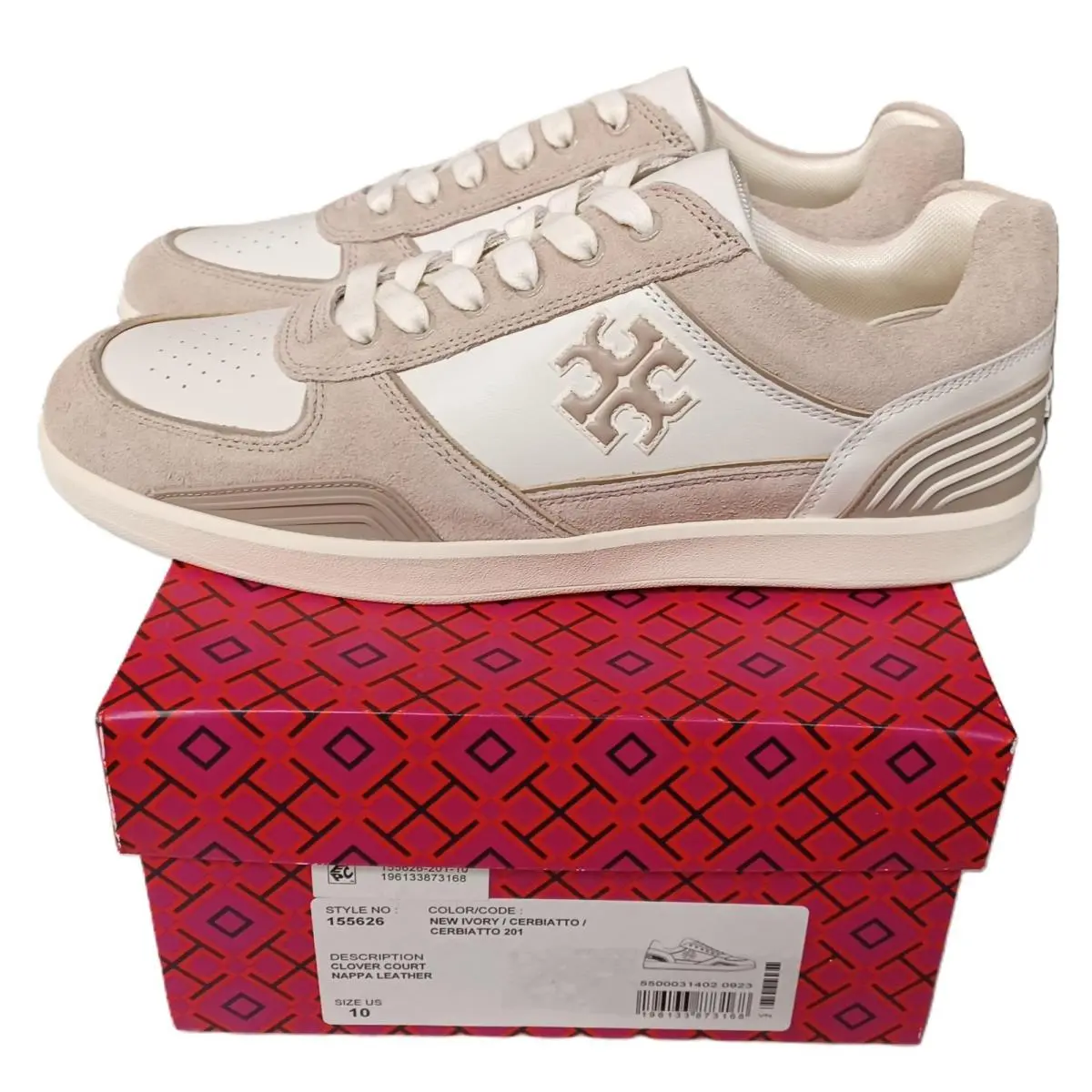 Tory Burch shoes - Tory Burch Clover Court - Clover Court - White (UPC: 196133873168) 2