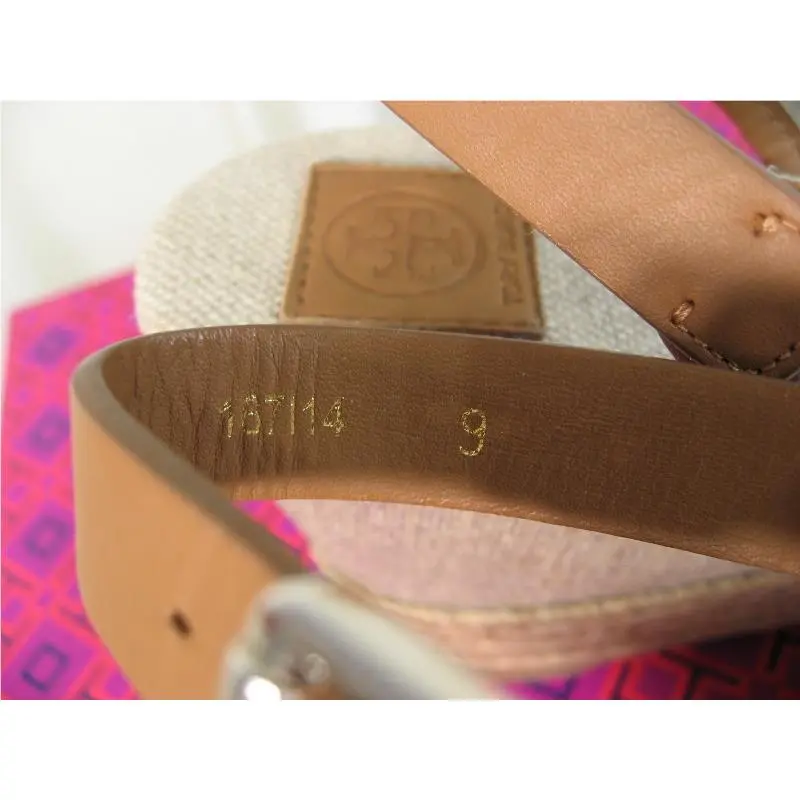 Tory Burch shoes - Majorca Platform Slingback Wedge Sandal - 51149671 - Plata/Royal Tan, Manufacturer: Plata/Royal Tan (UPC: 888736270252) 10