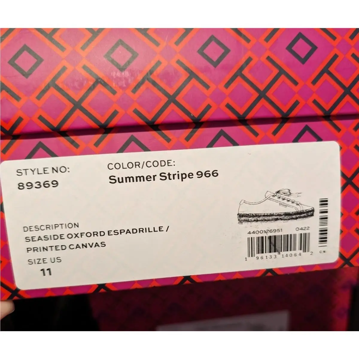 Tory Burch shoes - simmer stripe (UPC: 196133140635) 8
