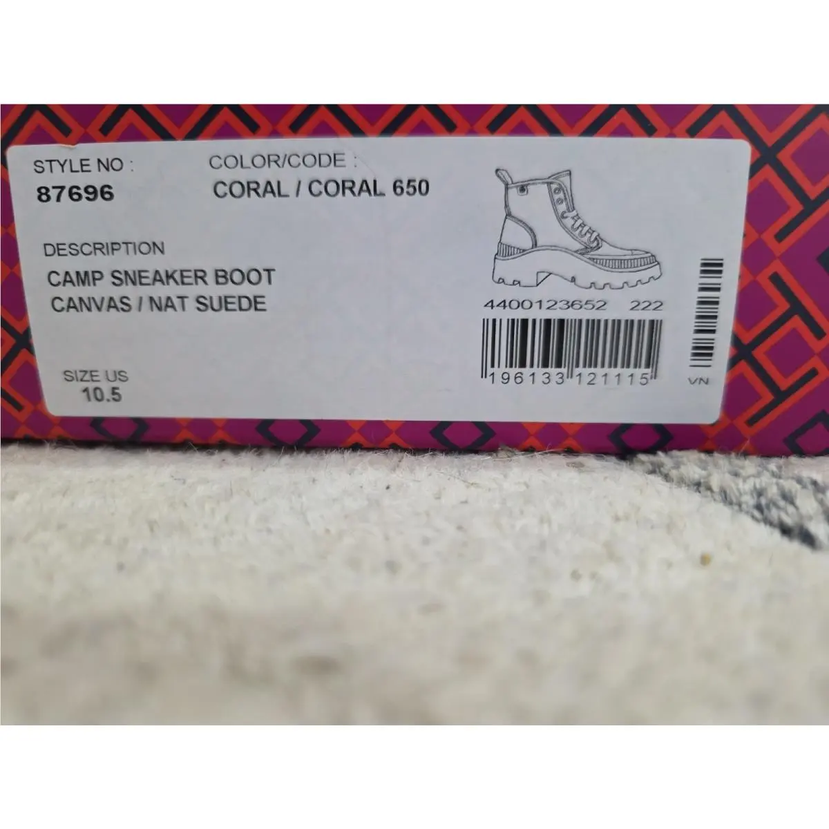 Tory Burch shoes - Tory Burch Camp - Camp - coral (UPC: 196133120804) 7