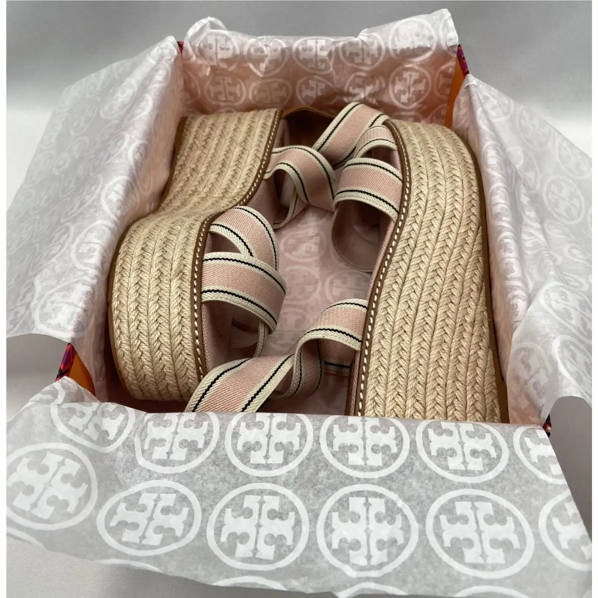 Tory Burch shoes - Tory Burch Frieda - Frieda - Multicolor, Manufacturer: Blush Stripe/Tan (UPC: 0192485154092) 4