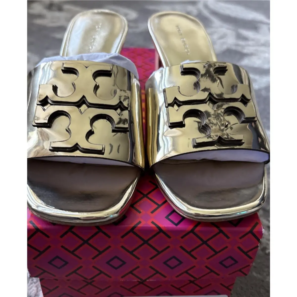 Tory Burch shoes - Tory Burch Mirrored Metallic - Mirrored Metallic - Gold (UPC: 0196133971369) 9