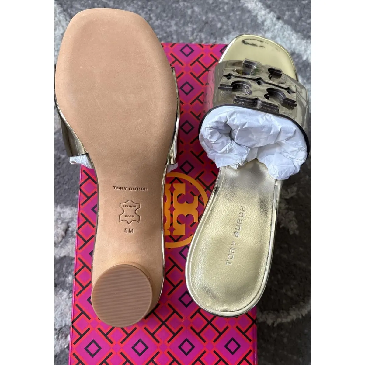 Tory Burch shoes - Tory Burch Mirrored Metallic - Mirrored Metallic - Gold (UPC: 0196133971369) 10