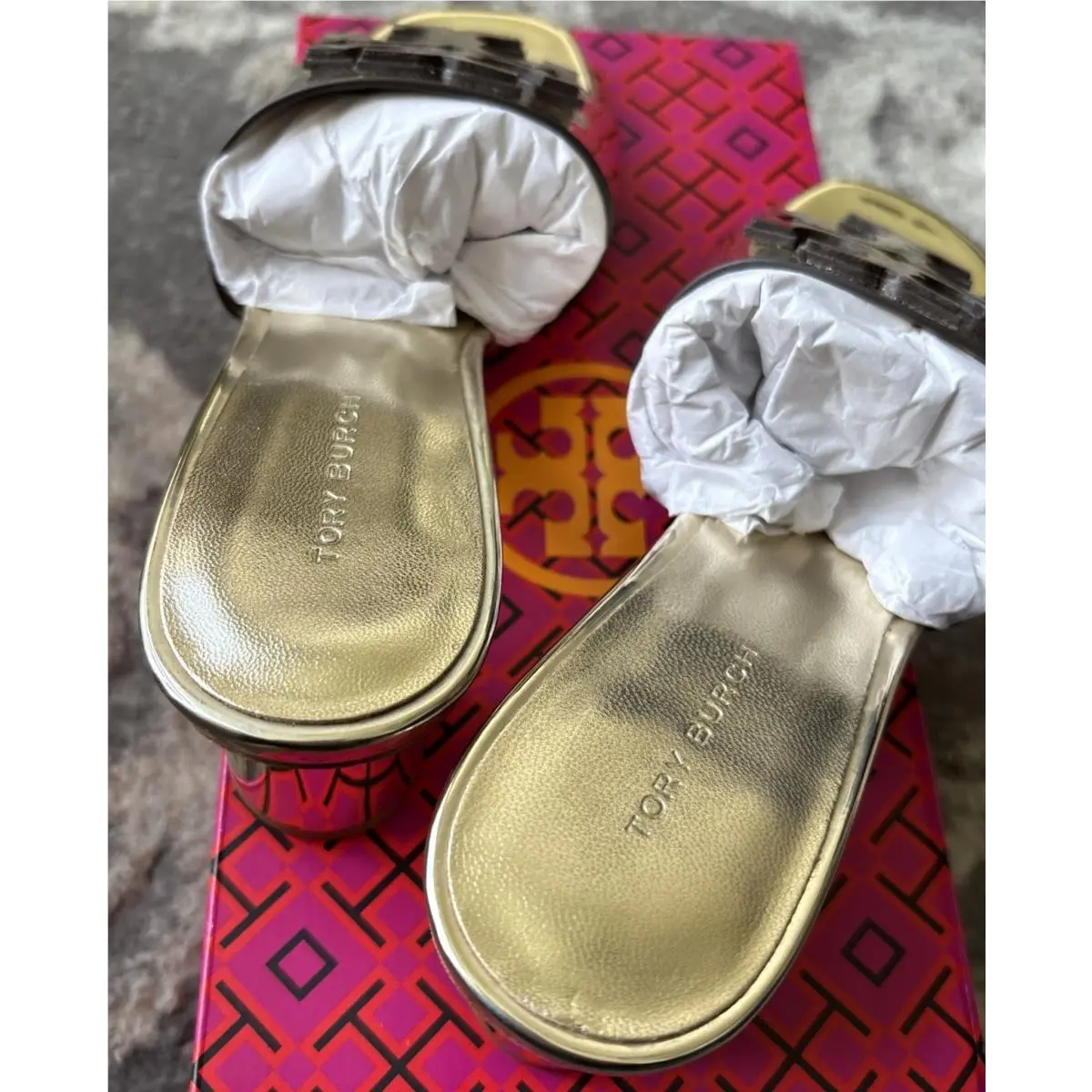Tory Burch shoes - Tory Burch Mirrored Metallic - Mirrored Metallic - Gold (UPC: 0196133971369) 3