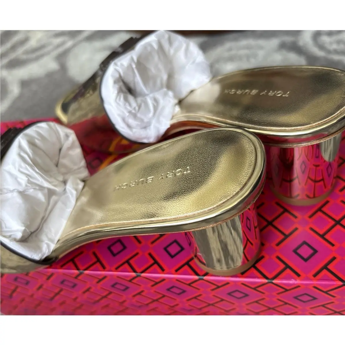 Tory Burch shoes - Tory Burch Mirrored Metallic - Mirrored Metallic - Gold (UPC: 0196133971369) 5