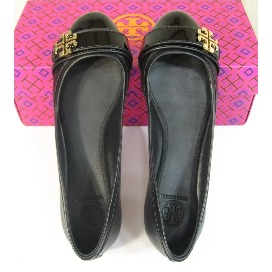 Tory Burch shoes - Eloise Patent Leather Logo Ballet Flat - 22148483 - Black, Manufacturer: black (UPC: 887712919024) 6