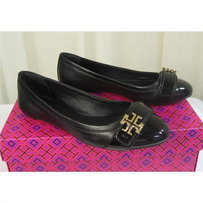 Tory Burch shoes - Eloise Patent Leather Logo Ballet Flat - 22148483 - Black, Manufacturer: black (UPC: 887712919024) 3