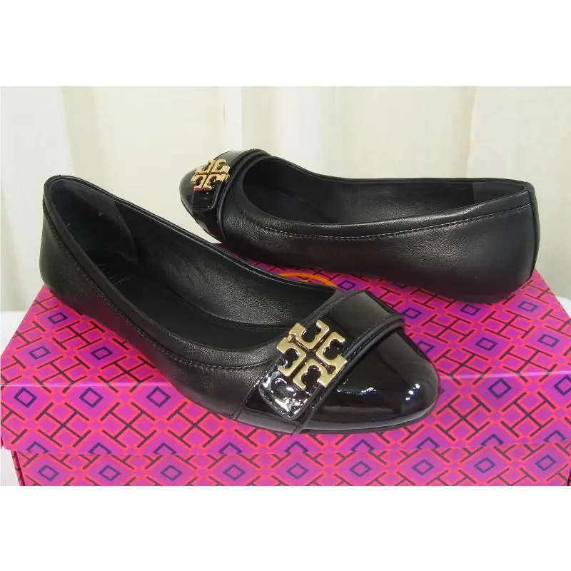 Tory Burch shoes - Eloise Patent Leather Logo Ballet Flat - 22148483 - Black, Manufacturer: black (UPC: 887712919024) 5
