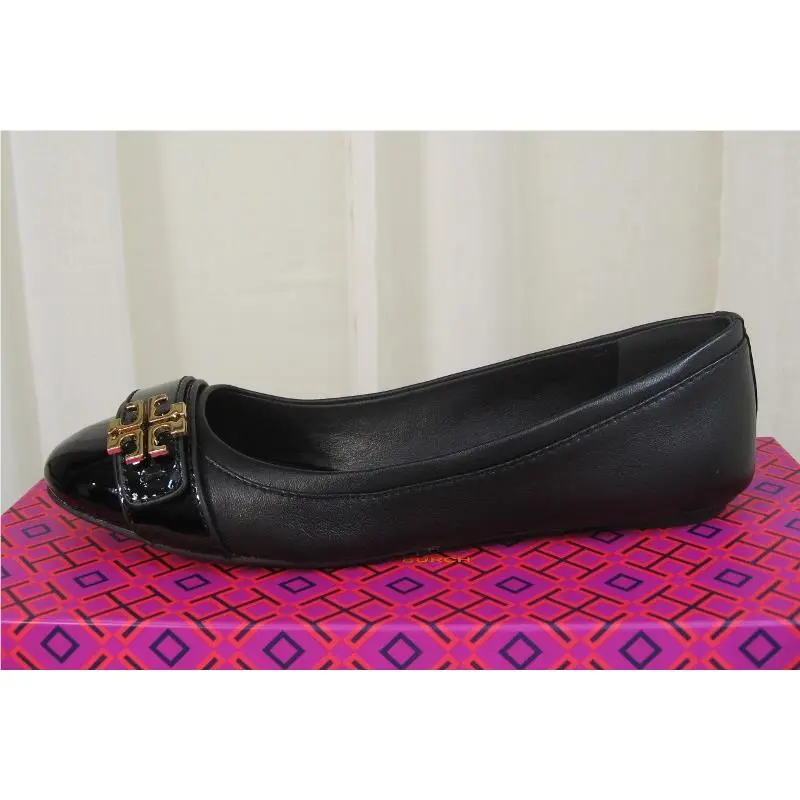 Tory Burch shoes - Eloise Patent Leather Logo Ballet Flat - 22148483 - Black, Manufacturer: black (UPC: 887712919024) 7