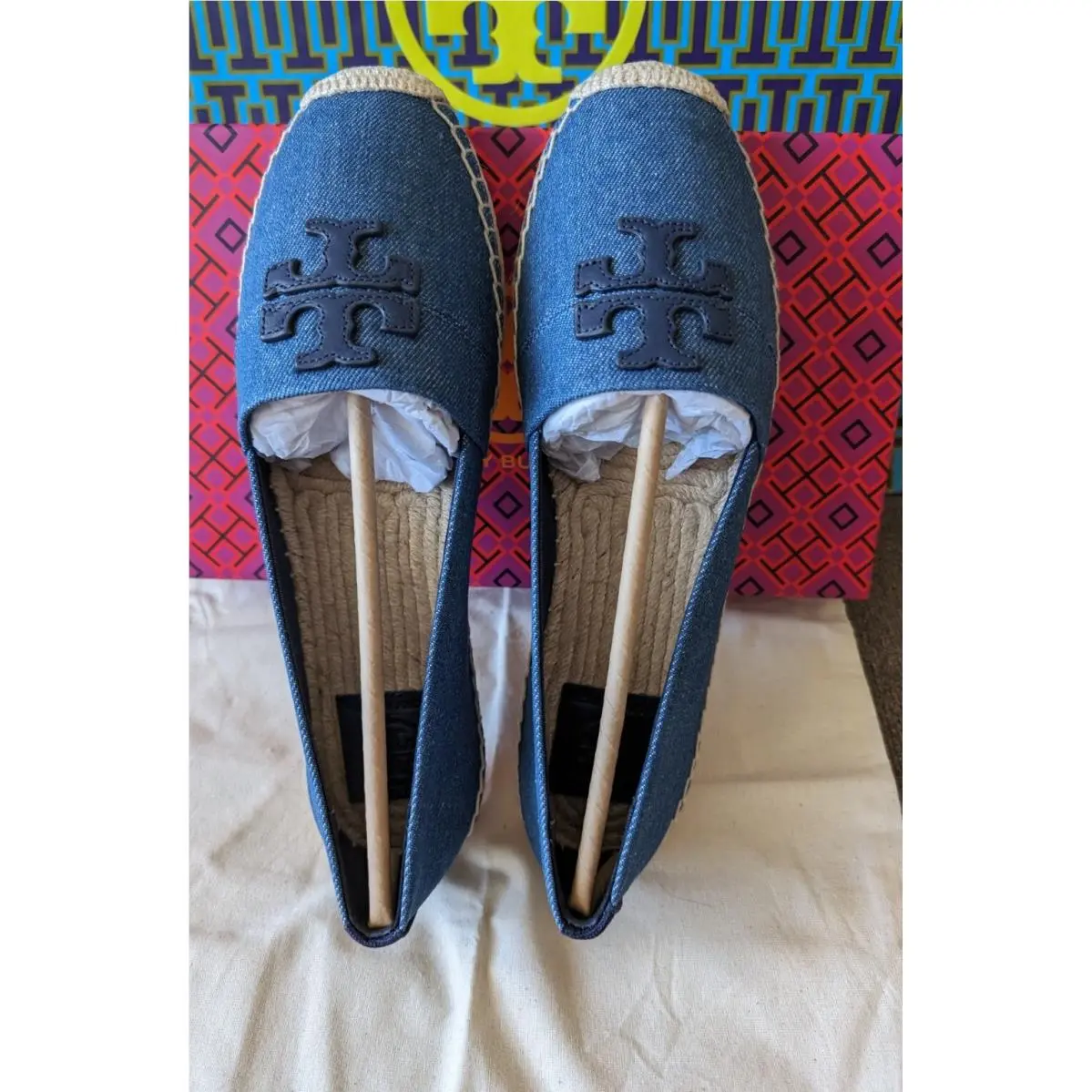 Tory Burch shoes - Weston Flat Espadrille - Weston Flat Espadrille - Blue 2