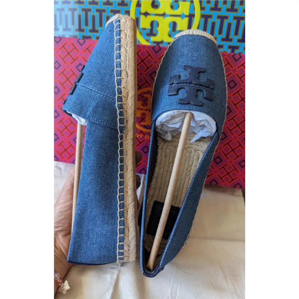 Tory Burch shoes - Weston Flat Espadrille - Weston Flat Espadrille - Blue 3