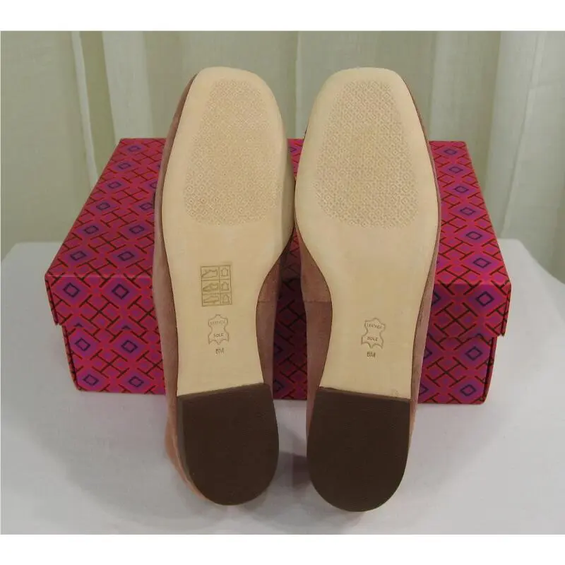 Tory Burch shoes - Metal Miller Logo 15mm Suede Loafer Flat - 63250 - Malva, Manufacturer: Malva (UPC: 192485422481) 8