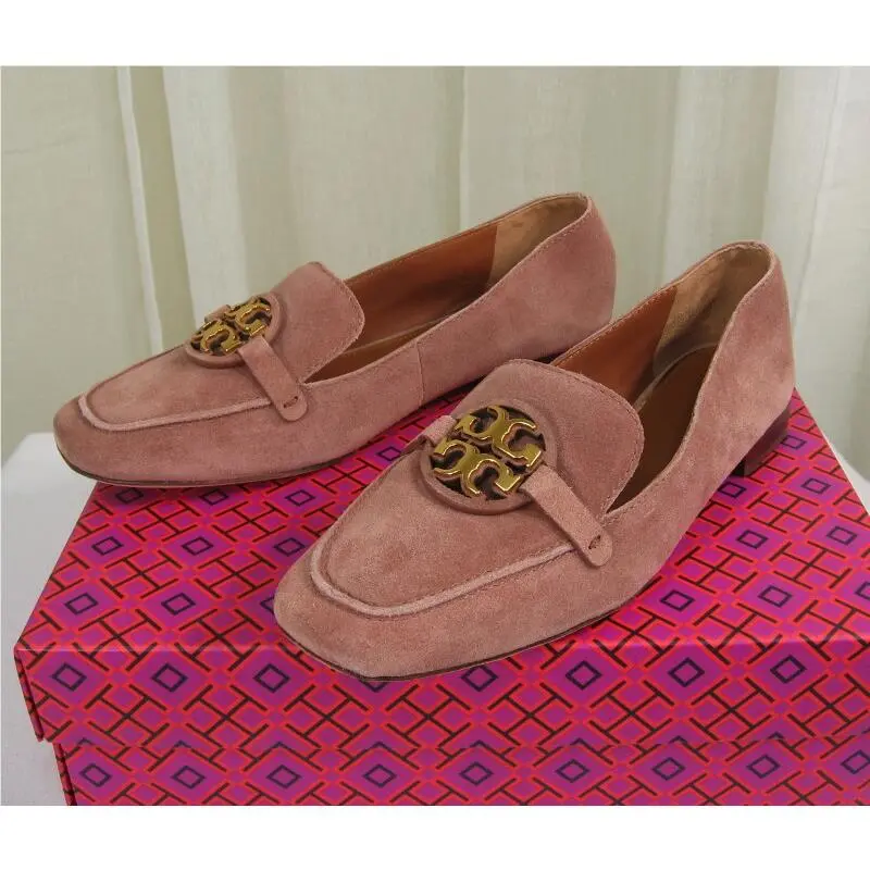 Tory Burch shoes - Metal Miller Logo 15mm Suede Loafer Flat - 63250 - Malva, Manufacturer: Malva (UPC: 192485422481) 4