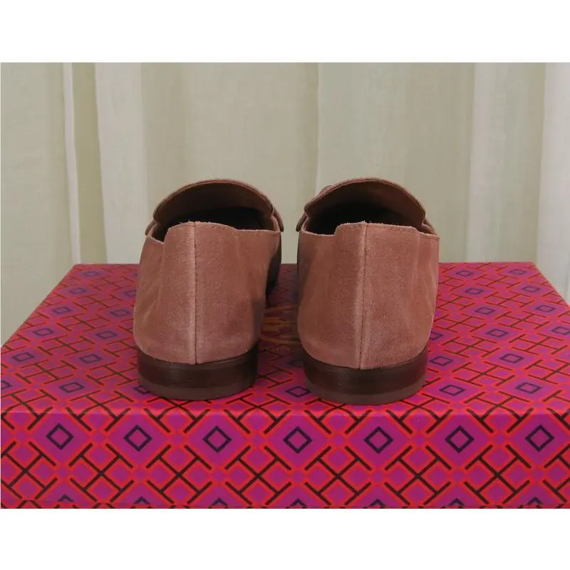 Tory Burch shoes - Metal Miller Logo 15mm Suede Loafer Flat - 63250 - Malva, Manufacturer: Malva (UPC: 192485422481) 6