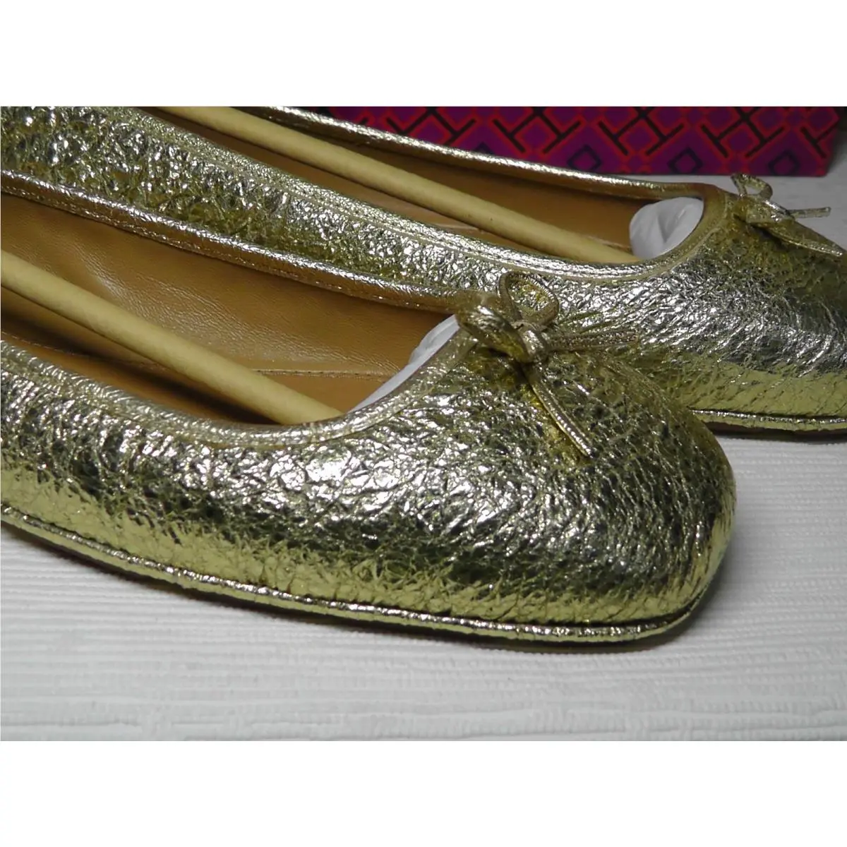 Tory Burch shoes - Metallic Crinkle Spark Gold 0