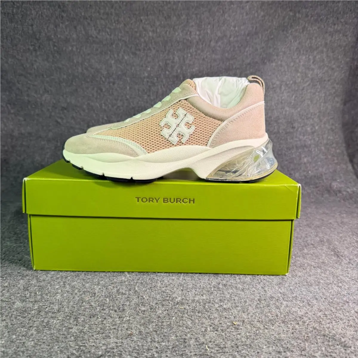 Tory Burch shoes - Tory Burch Good Luck Bubble Trainer Malva / Avola 200 169557 - Beige 2
