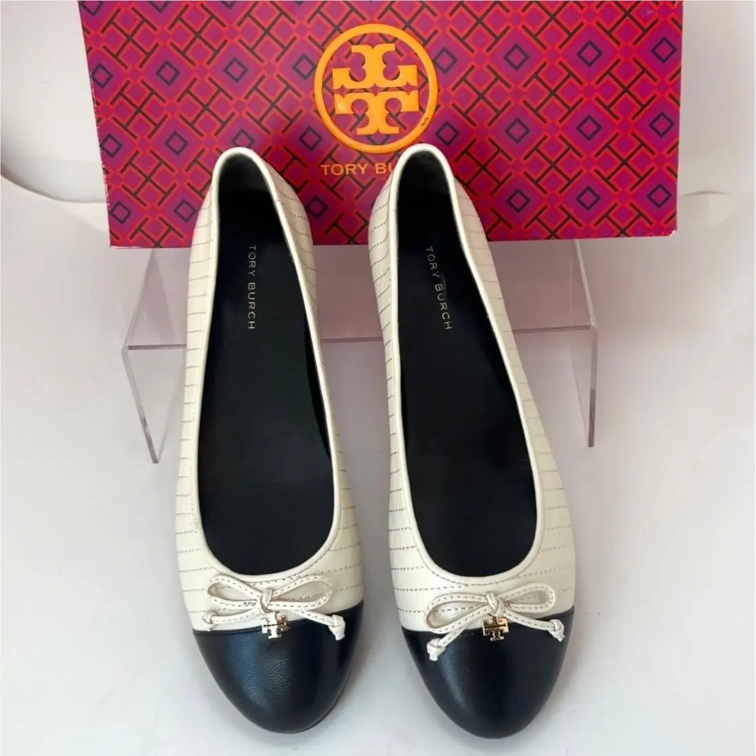 Tory Burch shoes - Tory Burch Cap Toe - Cap Toe - Ivory, Black 0
