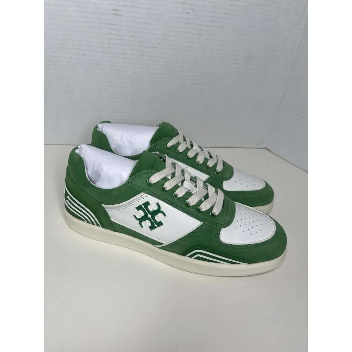 Tory Burch shoes - Tory Burch Clover Court - Clover Court - Green & White 4