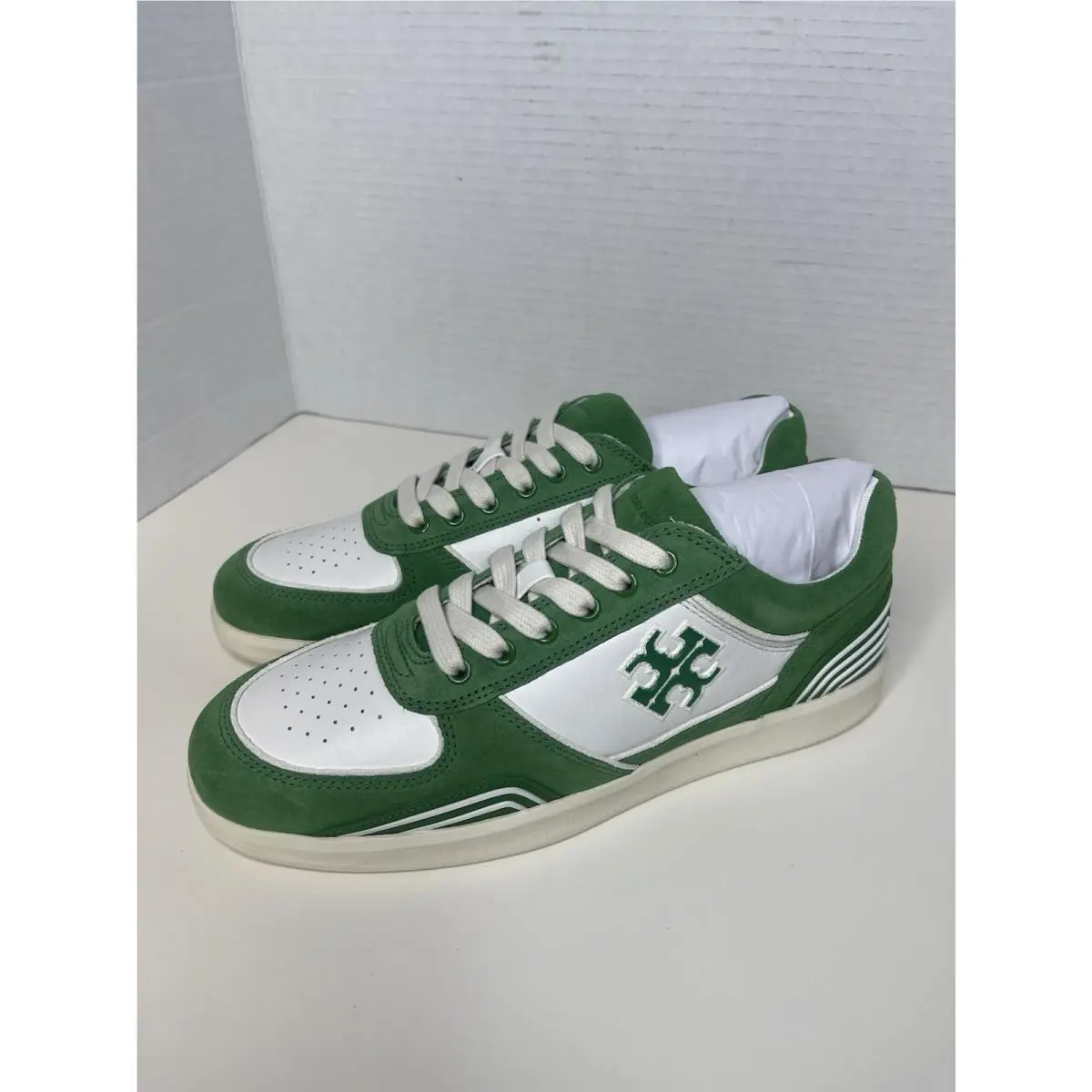 Tory Burch shoes - Tory Burch Clover Court - Clover Court - Green & White 5