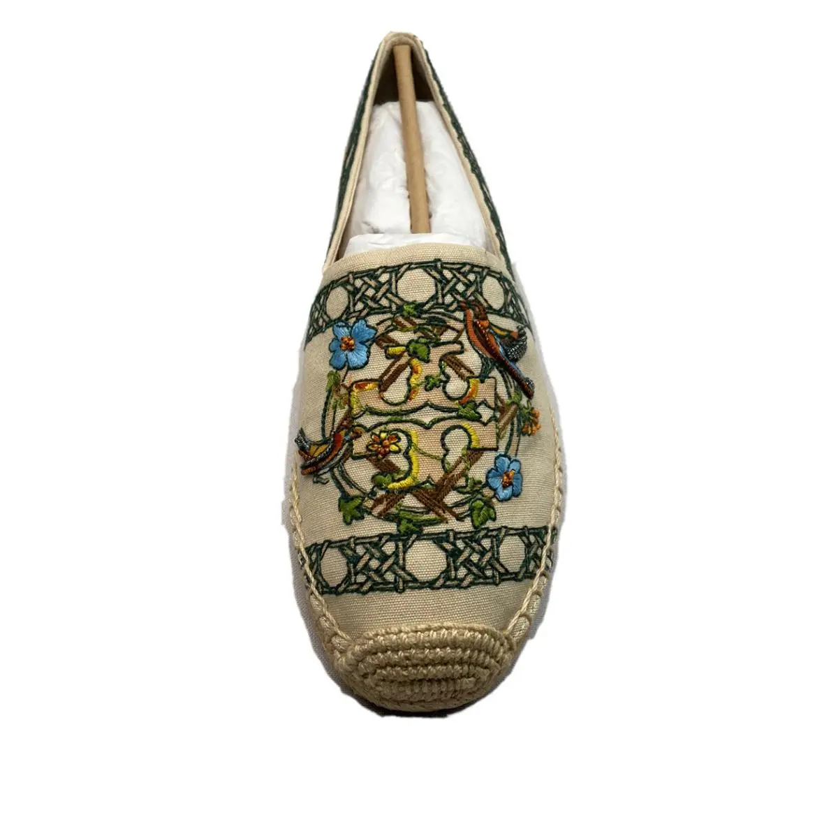 Tory Burch shoes - Tory Burch  Printed Canvas Espadrille - Ivory (UPC: 0192485783452) 3