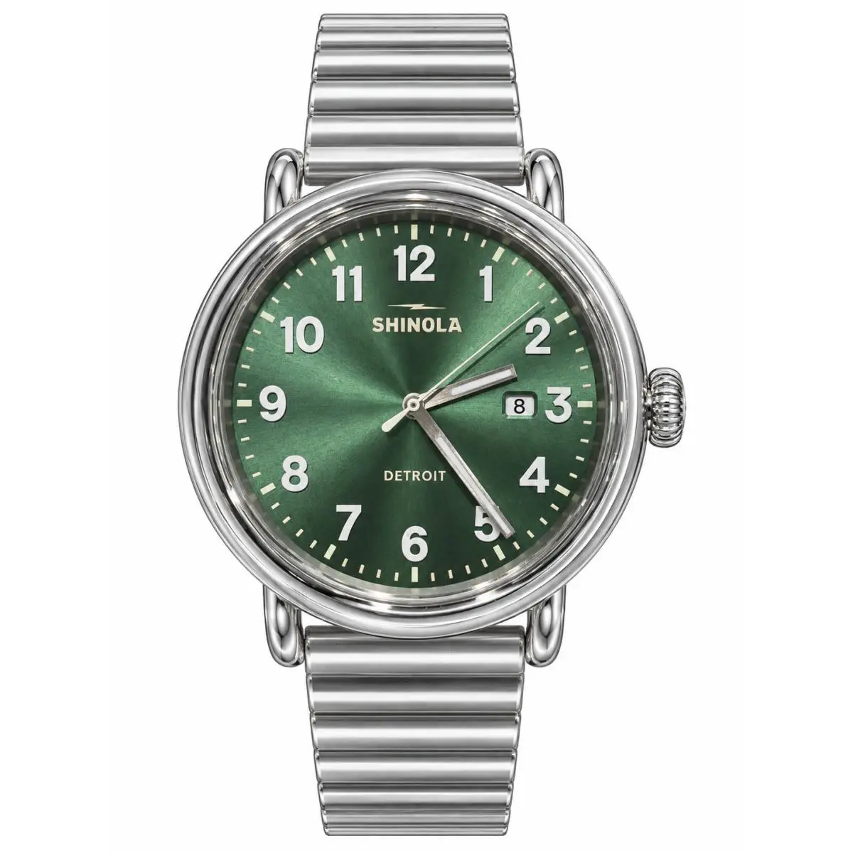 Detrola 41mm Cypress Green Stainless Steel Watch S0120494125 by Shinola