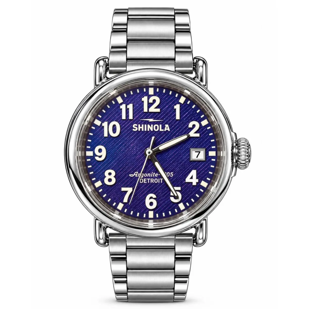 Runwell 36mm Iridescent Purple Dial Stainless Steel Watch S0120494117 by Shinola