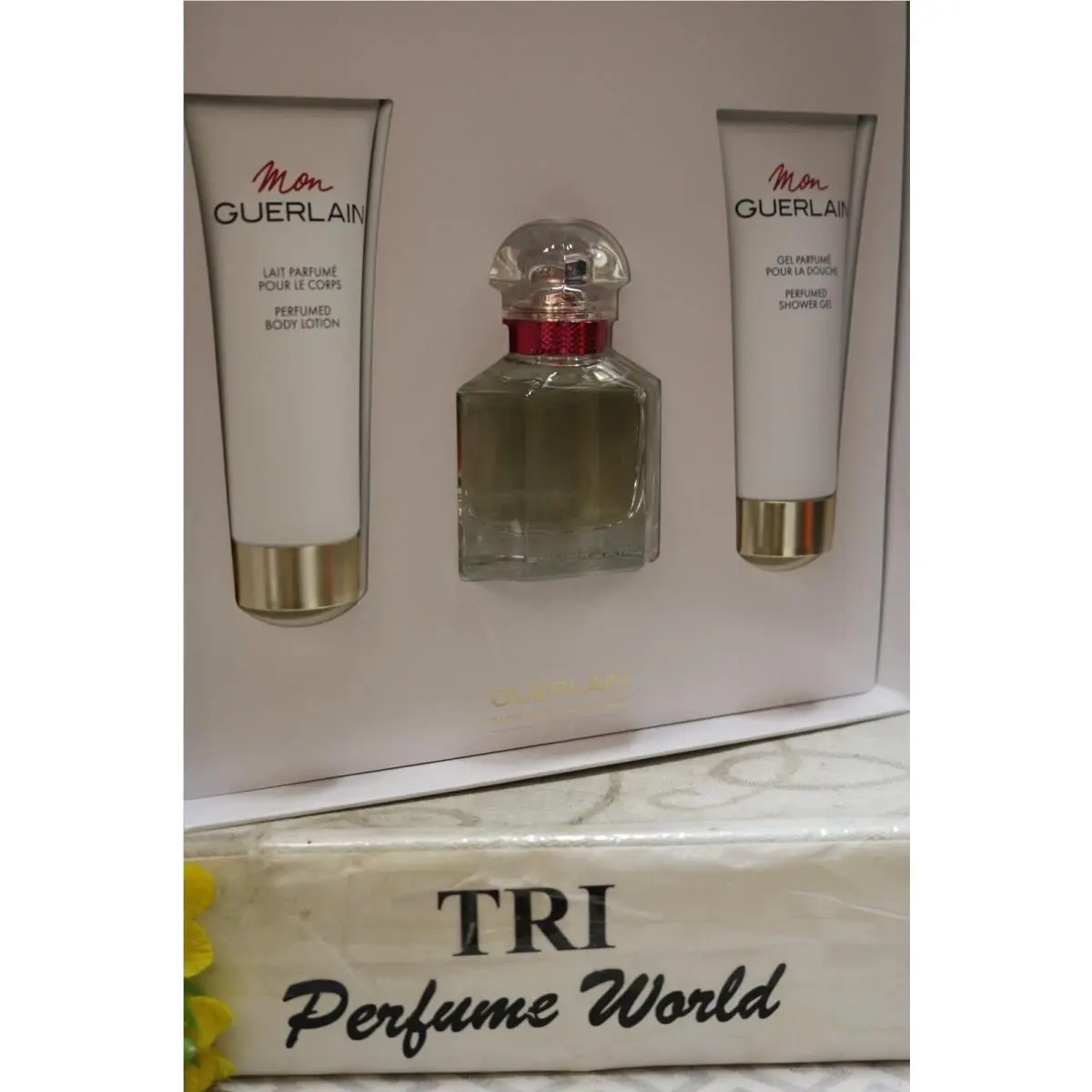 Mon  Bloom of Rose Edt Women Spray1.6 + Shower Gel 2.5 + Body Lotion 2.5 by Guerlain