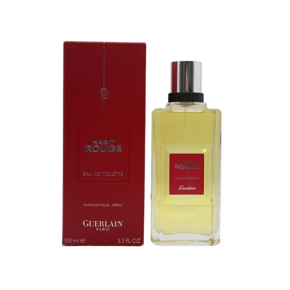 Habit Rouge Eau de Toilette 3.4 oz / 100 ml Spray For Men by Guerlain