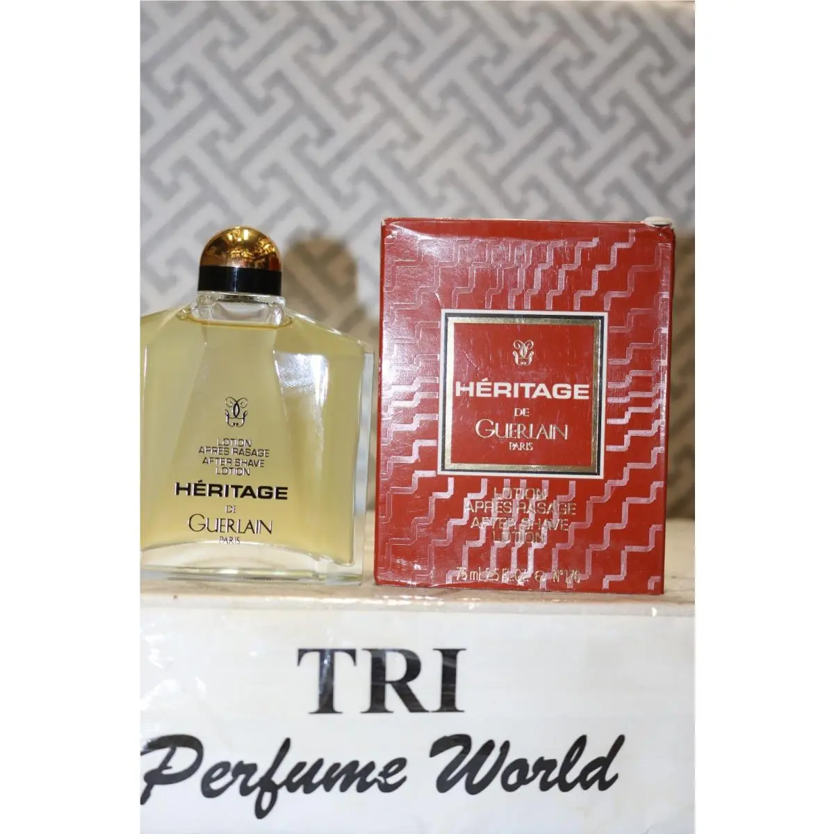 Heritage de  After Shave Lotion Splash Dab-on 2.5 Oz. Vintage Rare by Guerlain