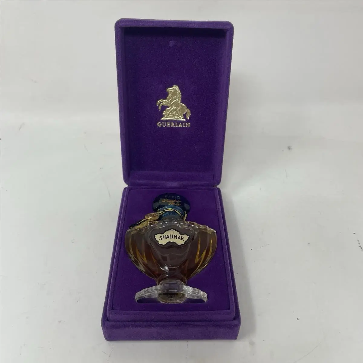 Vintage Shalimar  Made in France Perfume Parfume Bottle 1/3 oz by Guerlain