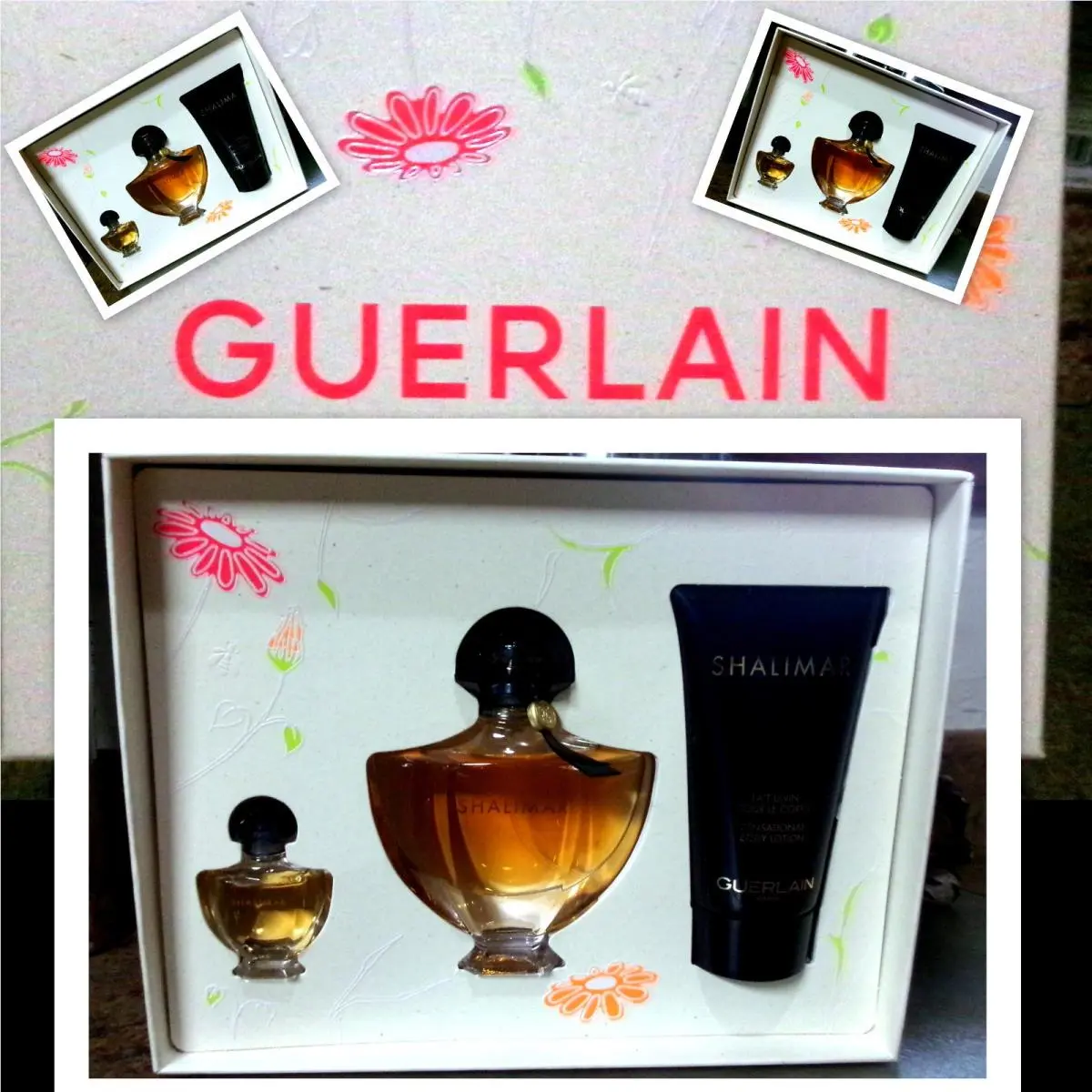Shalimar  Women`s 3 Pc Gift Set-parfum Edp Spray/mini Spray/lotion by Guerlain