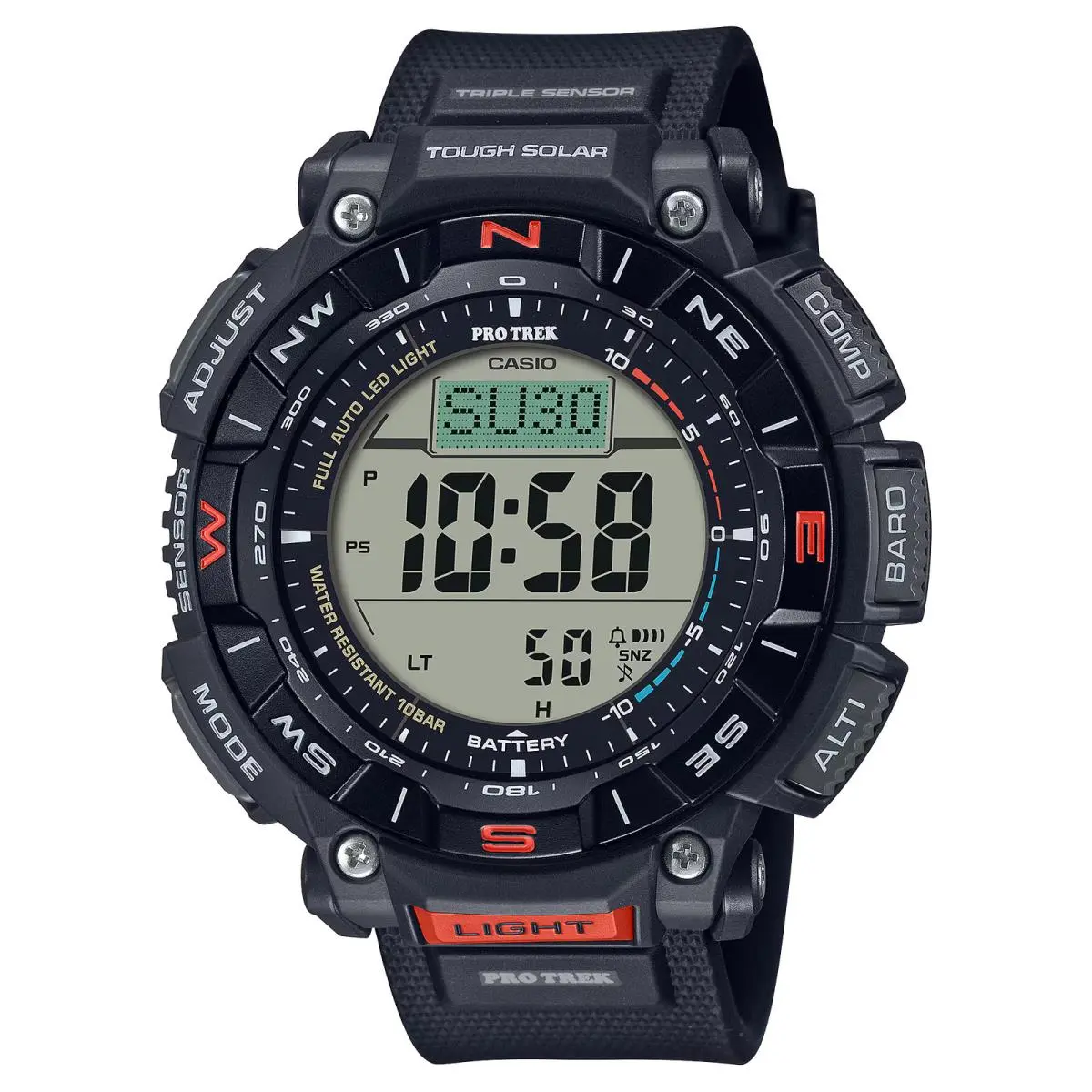PRG-340-1 Pro Trek Solar Wristwatch - Eco-friendly Biomass Plastic PRG-340 by Casio