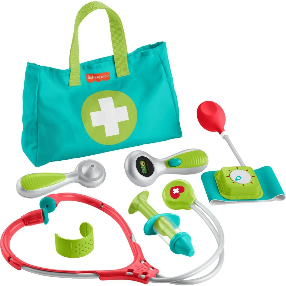 Fisher-price Medical Kit 7-Piece Doctor Bag Pretend Play Ages 3+ HYH26 1-pack