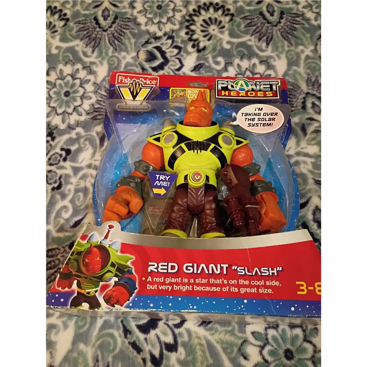 Fisher Price Planet Heroes Red Giant Slash Action Figure Rare 2008 Toy