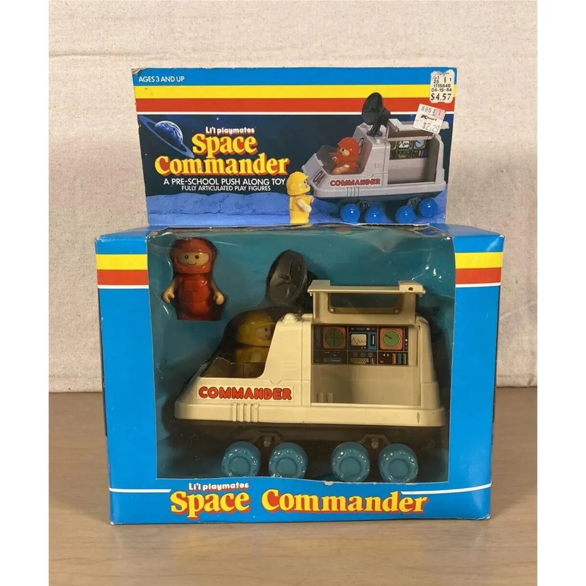 Fisher Price Lil Playmates Space Commander 8020 Vintage Space Toy