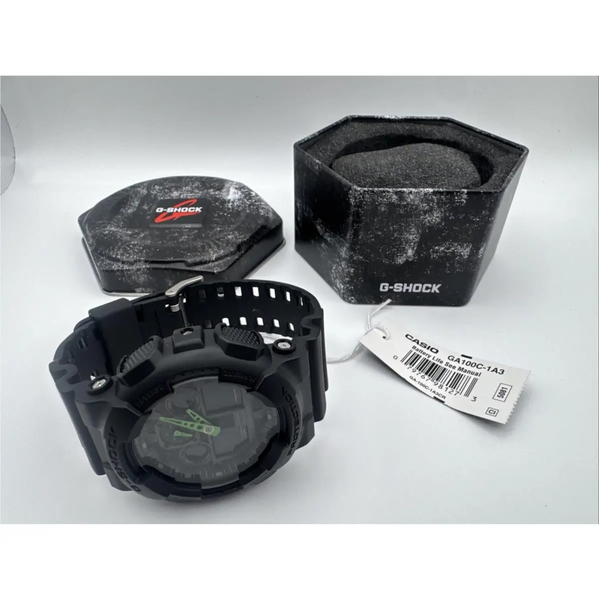 G-shock Ga100C-1A3 CR Wrist Watch For Men Green by Casio