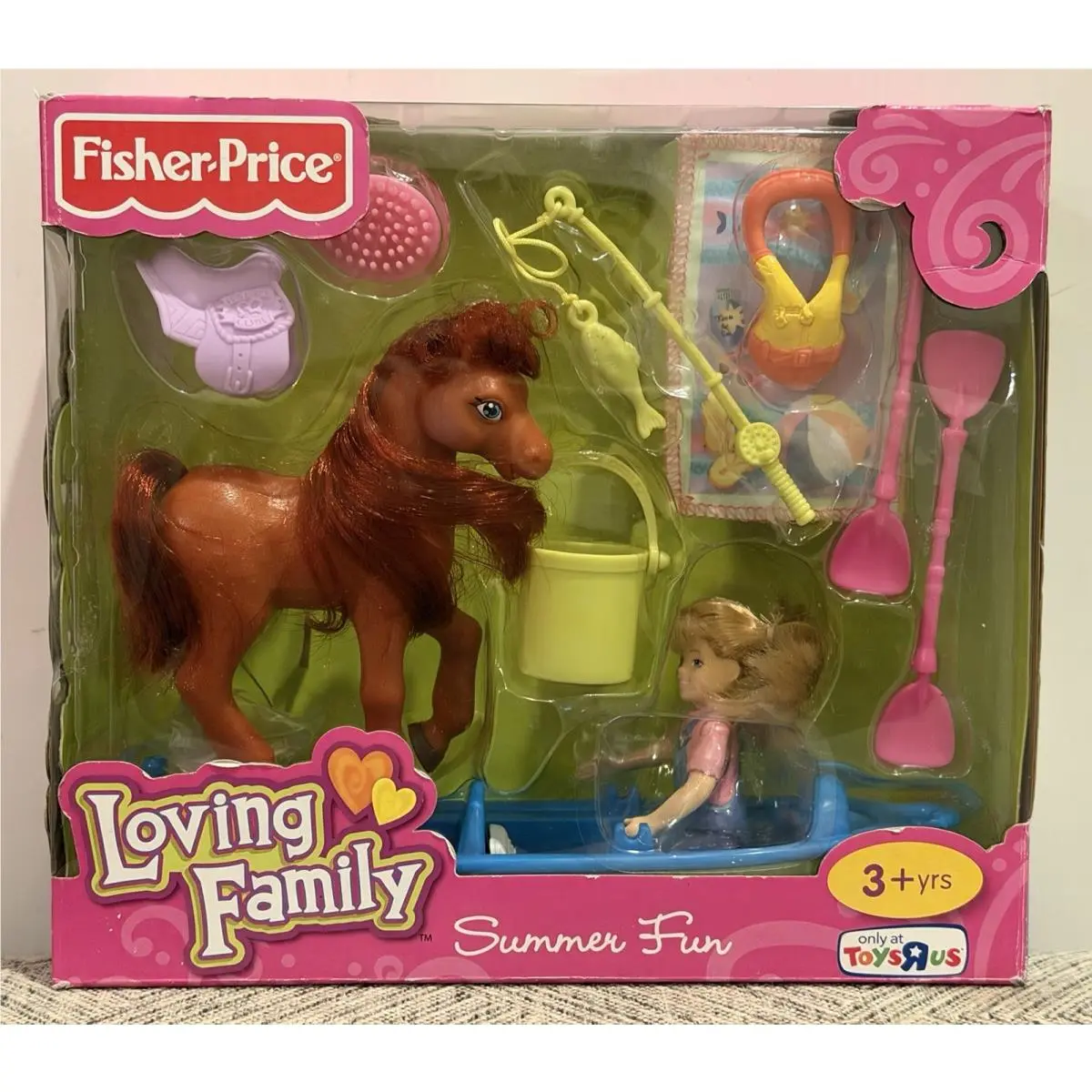 Nob Loving Family FP Doll Dollhouse Outdoor Camping Kayak Fishing Horse Riding