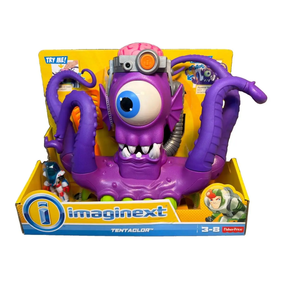 2014 Fisher-price Mattel Imaginext Tentaclor Space Alien Octopus Monster Toy