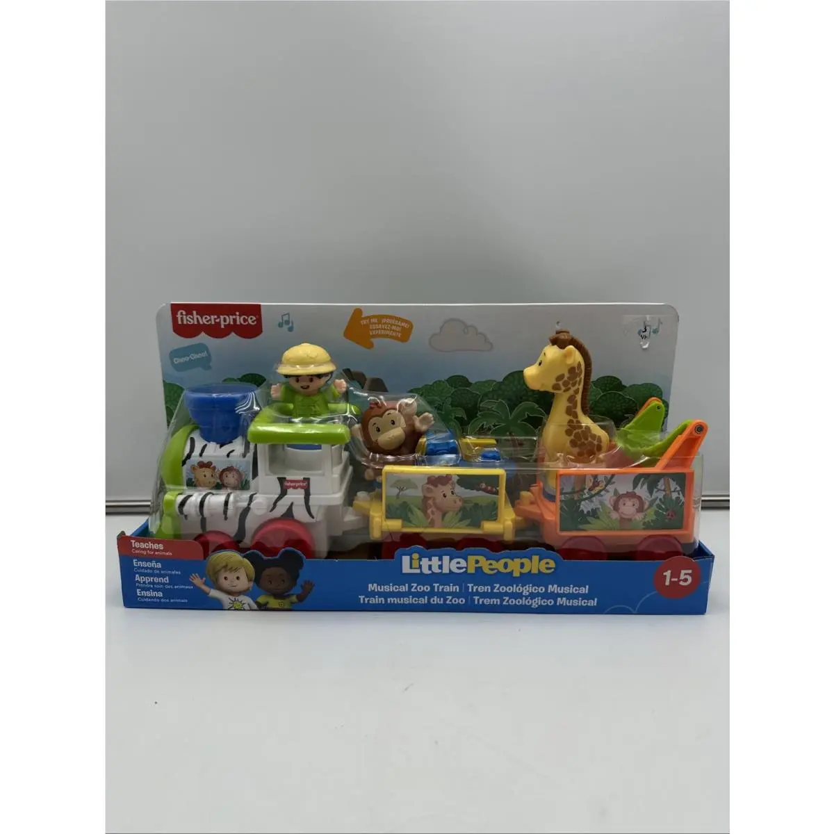 Fisher Price Little People Musical Zoo Train Zoo Choo Monkey Giraffe 2022