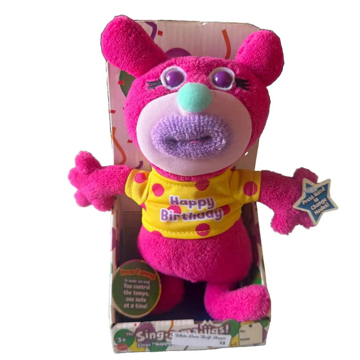 Sing A MA Jig Happy Birthday Pink Fisher Price Mattel 2011 Toy