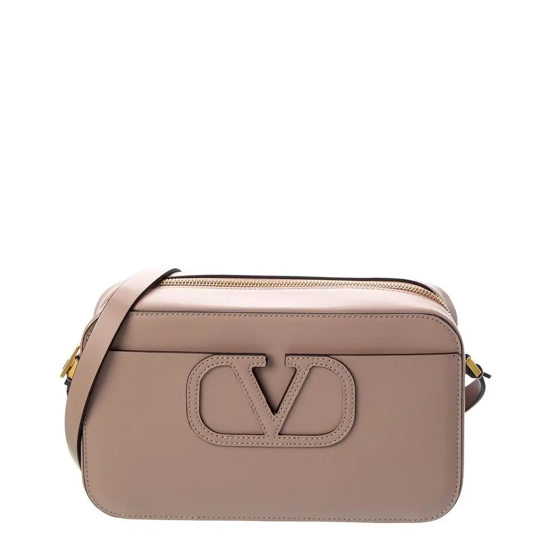 Vlogo Leather Crossbody Women`s Pink by Valentino