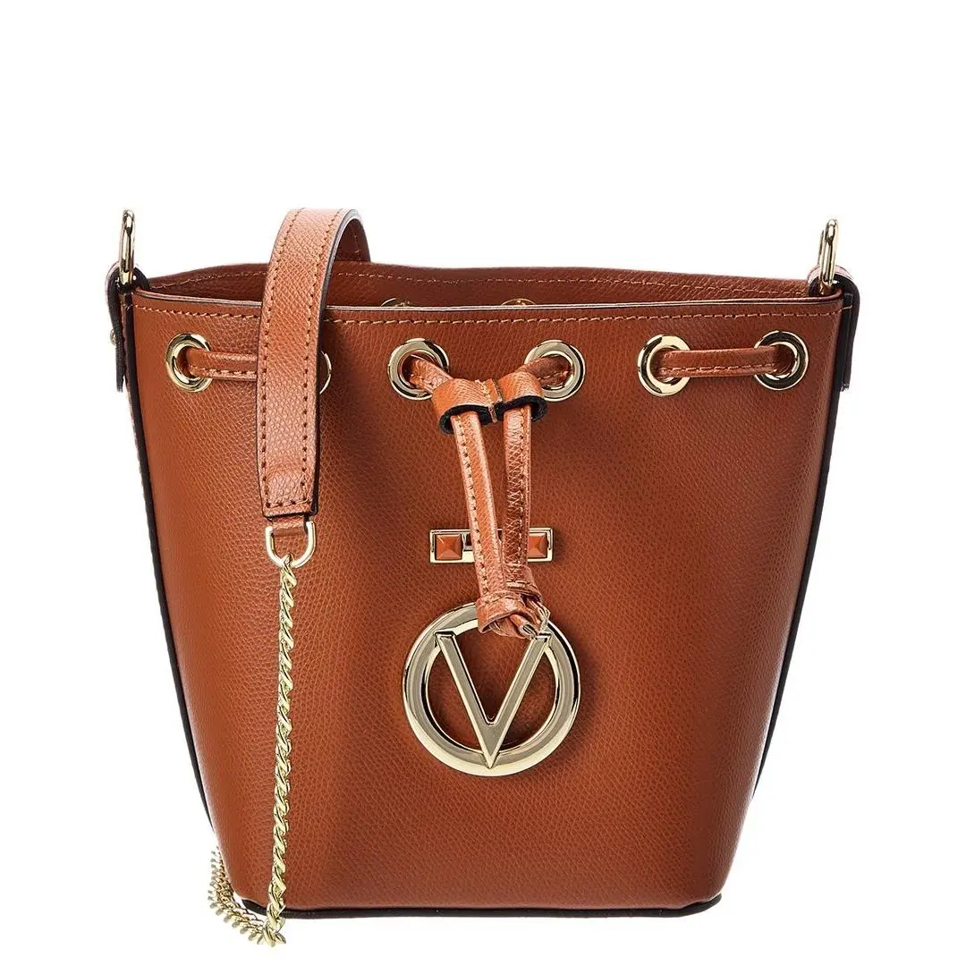 Valentino By Mario Valentino Jules Bonbonniere Leather Camera Bag Women`s Brown