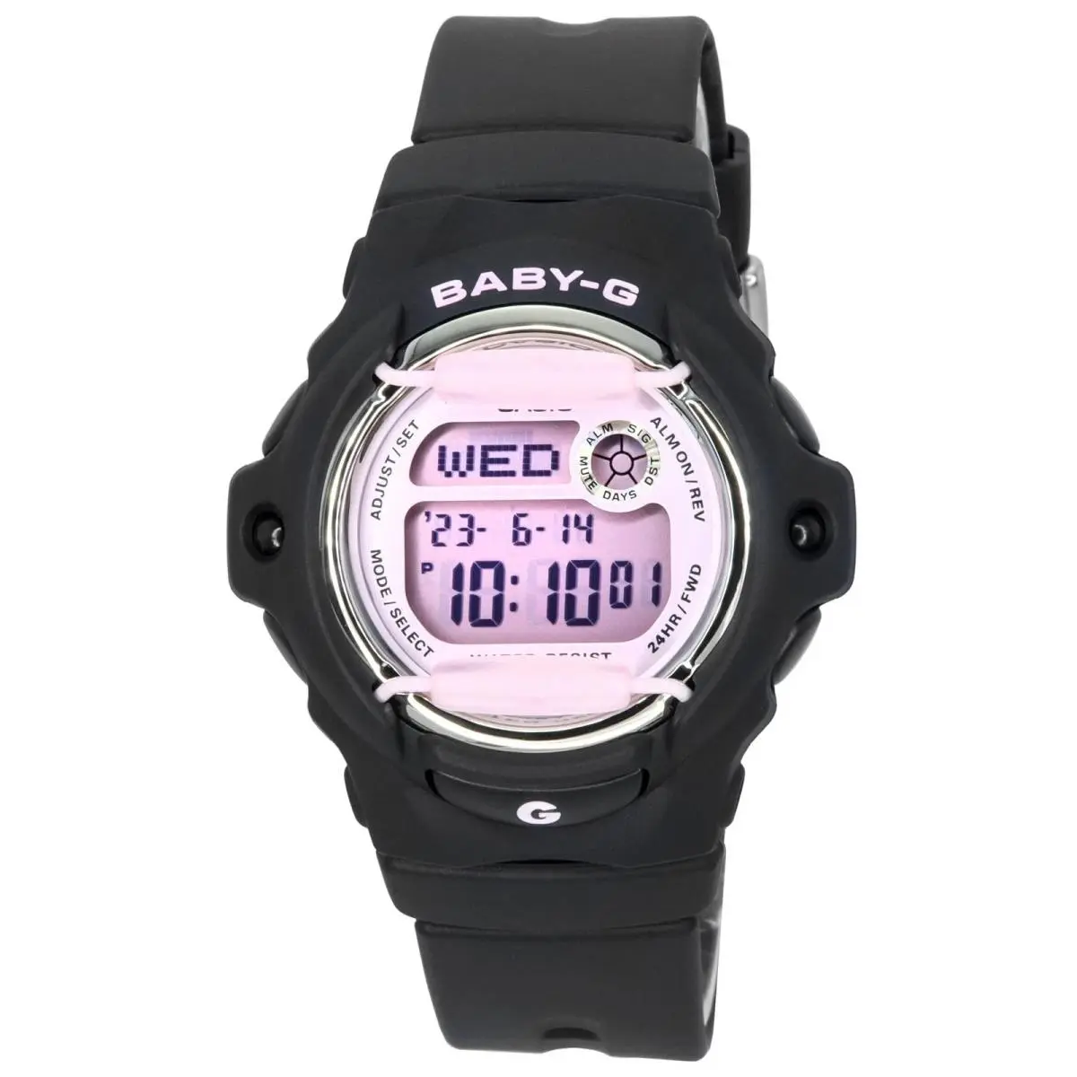 Baby-g Digital Resin Strap Pink Dial Quartz BG169U-1CC Womens Ladies Watch by Casio