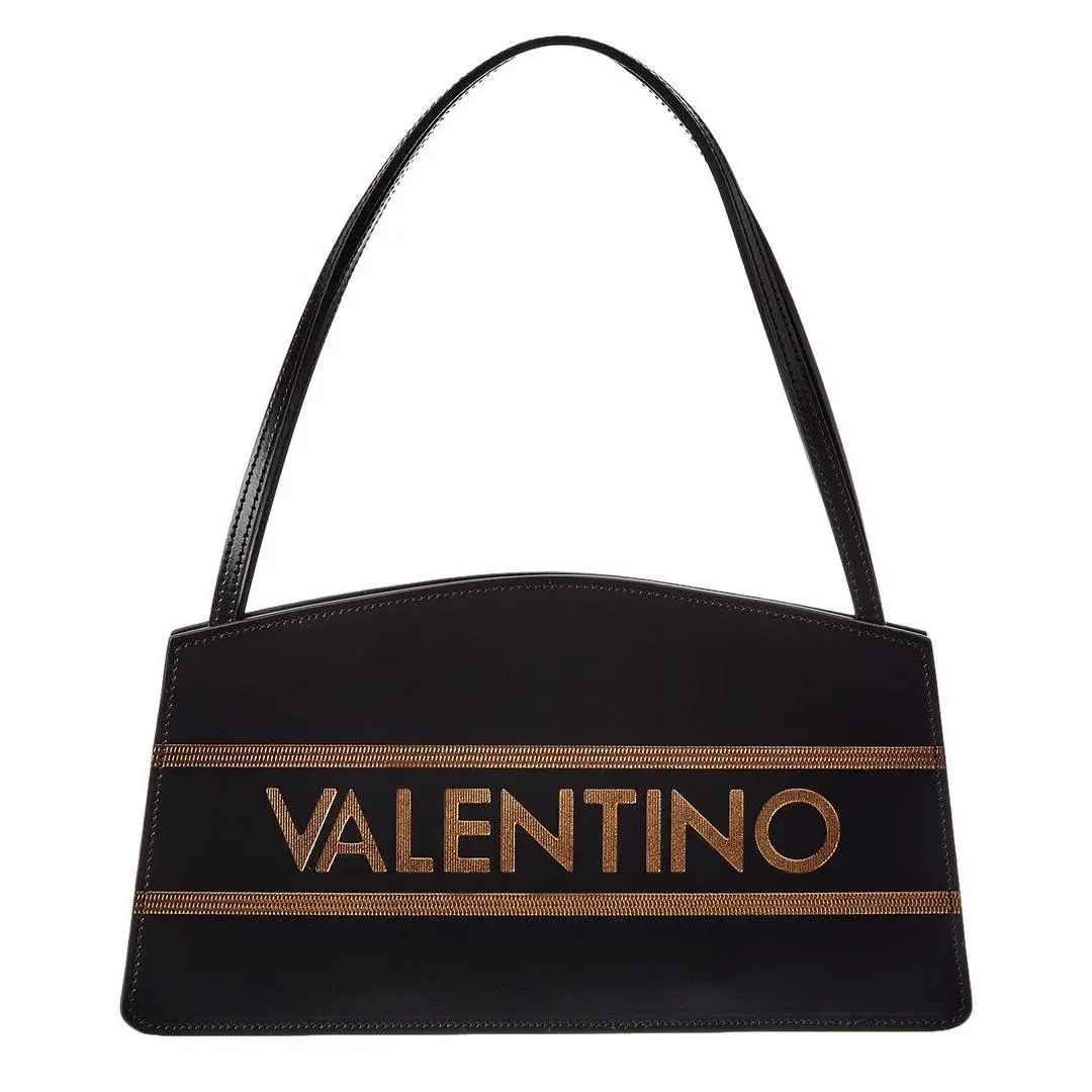 By Mario  Midinette Leather Shoulder Bag Women`s Black by Valentino