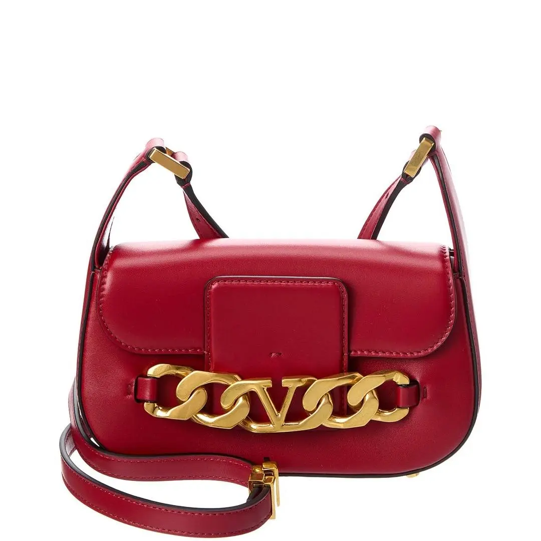 Vlogo Chain Small Leather Shoulder Bag Women`s by Valentino