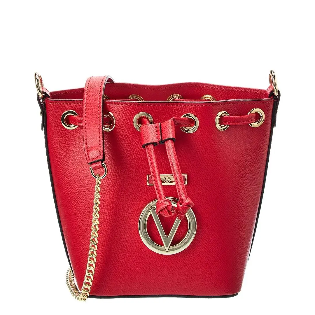 Valentino By Mario Valentino Jules Bonbonniere Leather Camera Bag Women`s Red