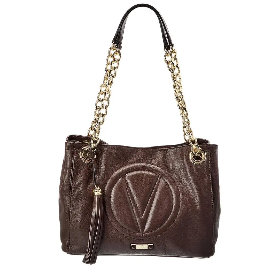 Valentino By Mario Valentino Luisa Signature Leather Shoulder Bag Women`s Brown