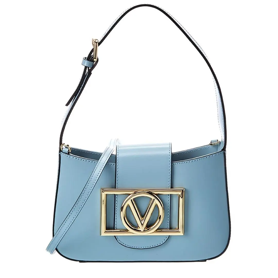 By Mario  Kai Super V Leather Shoulder Bag Women`s Blue by Valentino