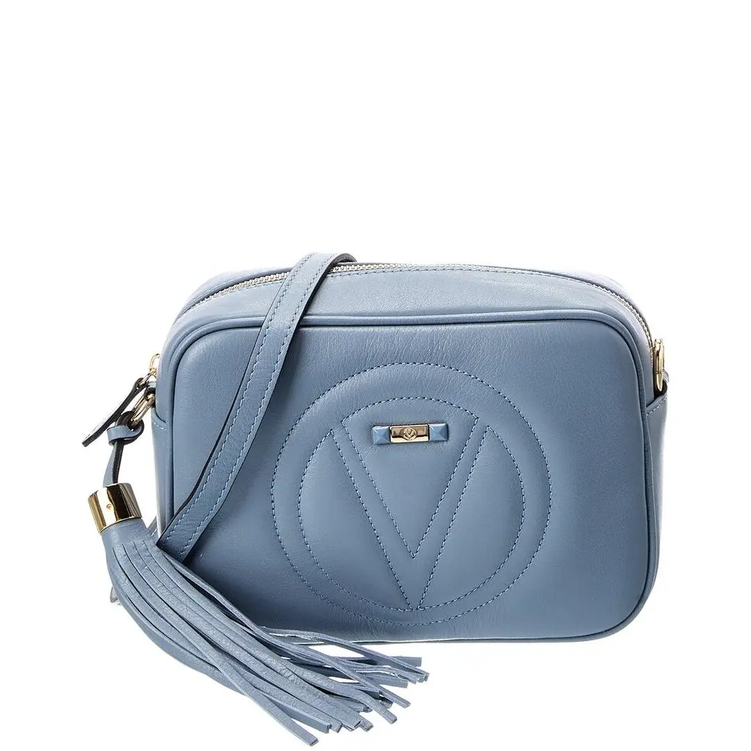 Valentino By Mario Valentino Mia Signature Leather Camera Bag Women`s Blue