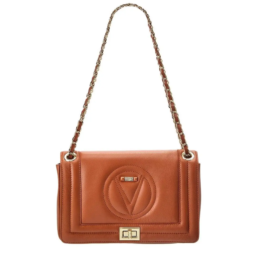 By Mario  Alice Signature Leather Shoulder Bag Women`s Brown by Valentino
